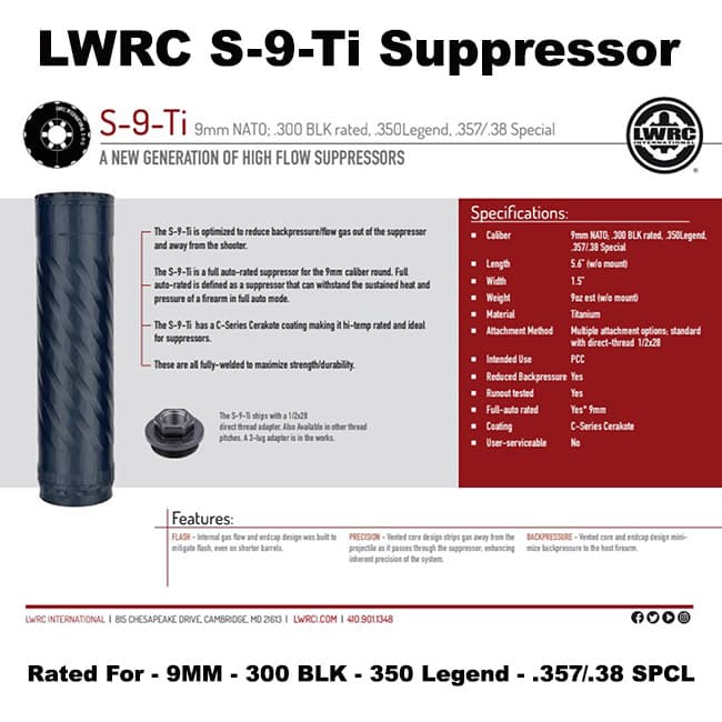 LWRC S-9-Ti - Image 1