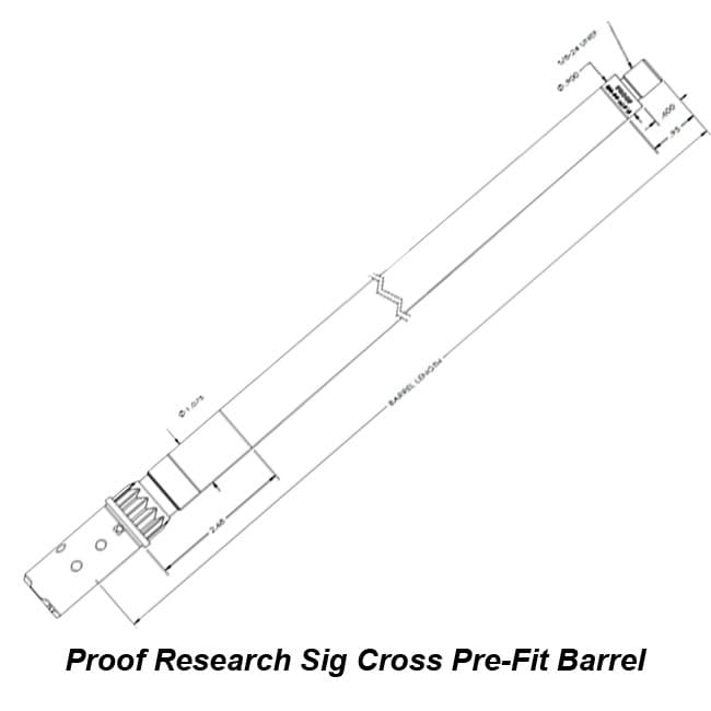 Proof Research Sig Cross Pre-Fit Barrel - Thumbnail 2