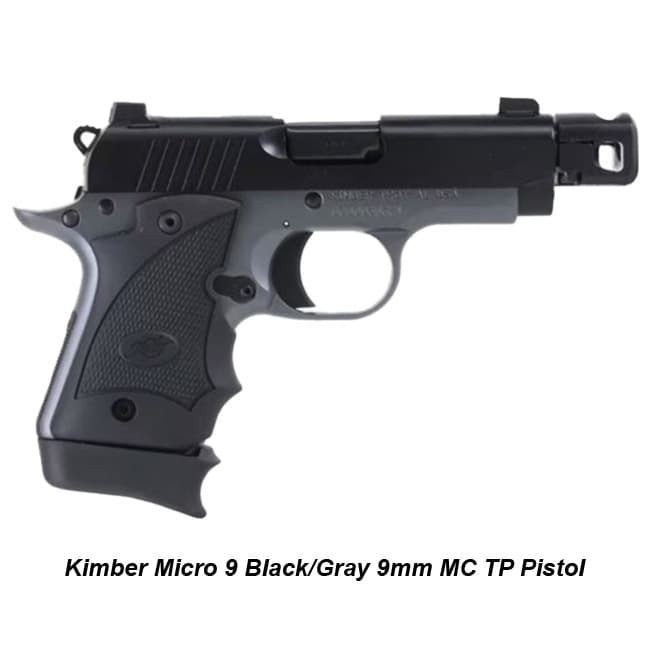 Kimber Micro 9 Black/Gray 9mm MC TP Pistol - Thumbnail 1