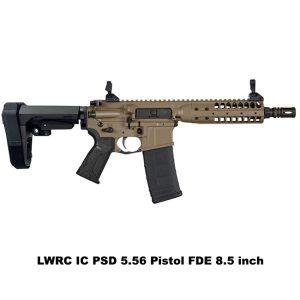LWRC IC-PSD Pistol FDE, LWRC PSD Pistol FDE, 5.56, 8.5 inch Barrel, FDE, LWRC ICPSDPR5CK8SBA3, LWRC 854026005583, 854026005590, For Sale, in Stock, on Sale