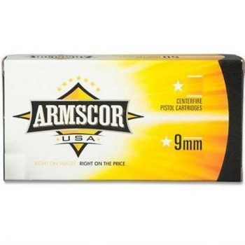 Armscor Ammo 9mm 147gr FMJ 1000 RD Case