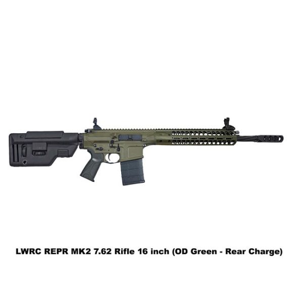 Lwrc Repr Mkii 7.62 Nato Rifle 16 Inch (Od Green  Rear Charge)