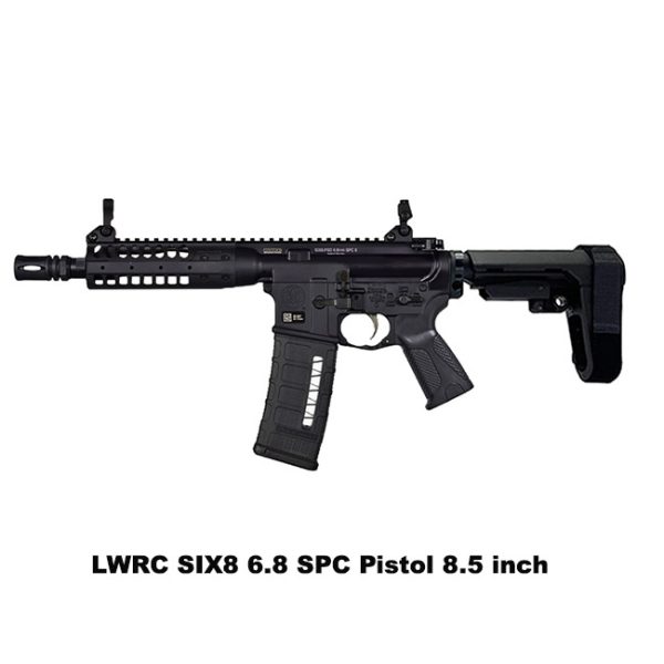 Lwrc Six8 Pistol, Lwrc Six8 Psd Pistol, Lwrc 6.8 Spc Pistol, 8.5 Inch, Black, Lwrc Six8Prb8Sba3, Lwrc 854026005620, For Sale, In Stock, On Sale