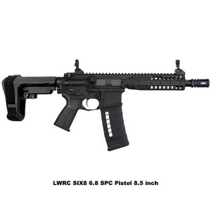 LWRC SIX8 Pistol, LWRC SIX8 PSD Pistol, LWRC 6.8 SPC Pistol, 8.5 inch, Black, LWRC SIX8PRB8SBA3, LWRC 854026005620, For Sale, in Stock, on Sale