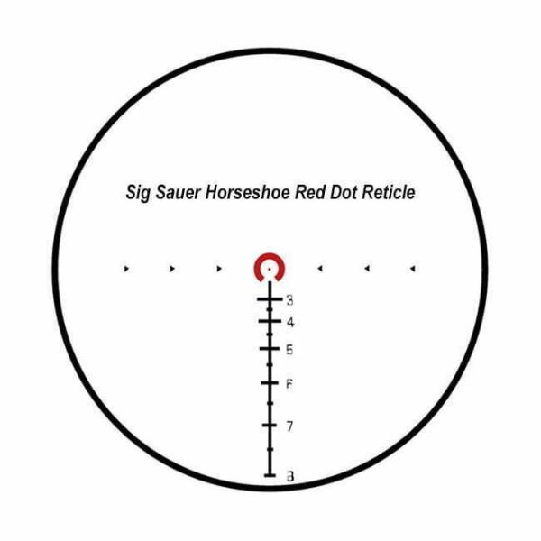 Sig 5.56 7.62 Horseshoe Red Dot Reticle