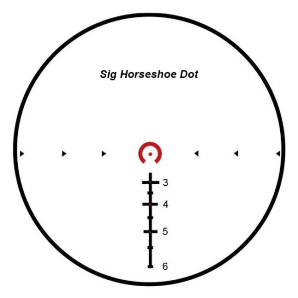 Sig Sauer Horseshoe Dot Reticle