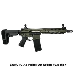LWRC IC A5 Pistol OD Green, 10.5 inch, LWRC ICA5P5ODG10SBA3, LWRC ICA5P5ODG10, LWRC, For Sale, in Stock, on Sale