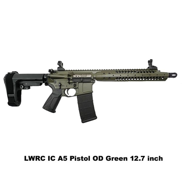 Lwrc Ic A5 Pistol Od Green, 12.7 Inch, Lwrc Ica5P5Odg12Sba3, Lwrc Ica5P5Odg12, For Sale, In Stock, On Sale