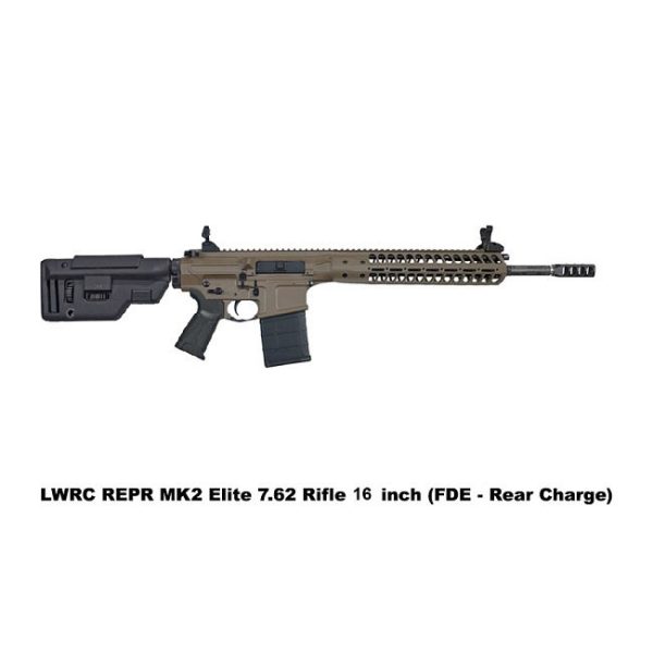 Lwrc Repr Mkii Elite 7.62 Nato Rifle 16 Inch (Fde  Rear Charge)