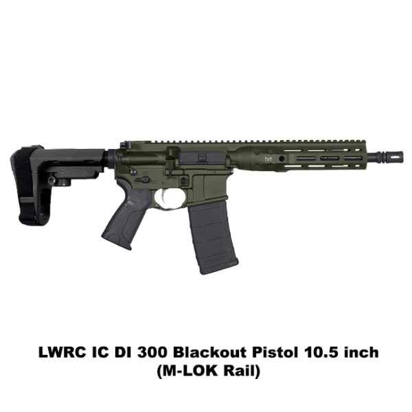 Lwrc Ic Di 300 Blackout Pistol Od Green, Mlok, Lwrc Di 300 Blk Pistol Od Green, Lwrc Icdip3Odg10Ml, Lwrc Icdip3Odg10Mlsba3, For Sale, In Stock, On Sale