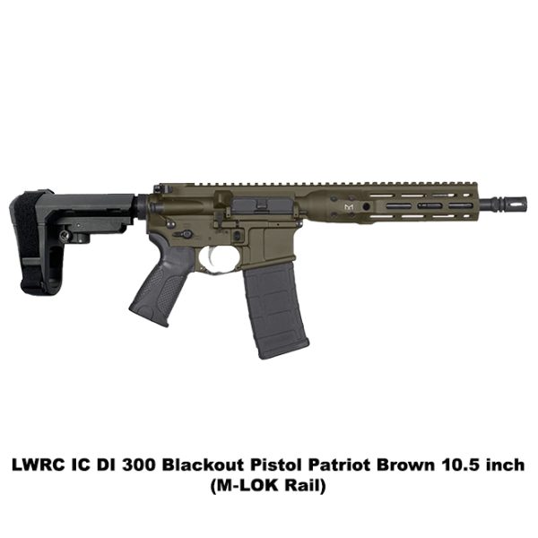 Lwrc Ic Di 300 Blackout Pistol Patriot Brown, Lwrc Di 300 Blk Pistol Patriot Brown, Mlok, Lwrc Icdip3Pbc10Ml, Lwrc Icdip3Pbc10Mlsba3, For Sale, In Stock, On Sale