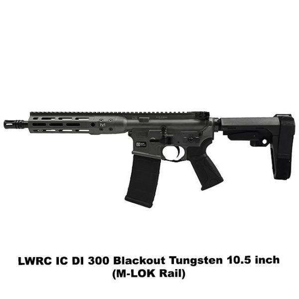 Lwrc Ic Di 300 Blackout Pistol Tungsten, Lwrc Di 300 Blk Pistol Tungsten, Mlok, Lwrc Icdip3Tg10Ml, Lwrc Icdip3Tg10Mlsba3, For Sale, In Stock, On Sale