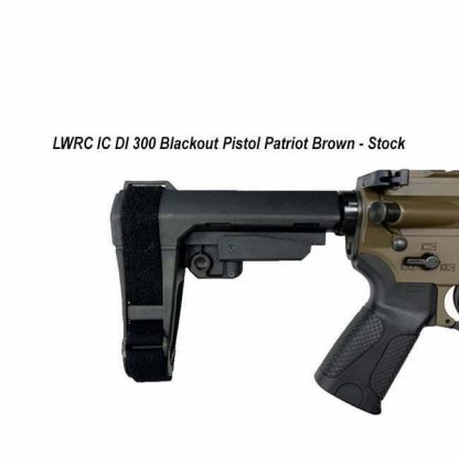 LWRC IC DI 300 Blackout Pistol Patriot Brown Stock