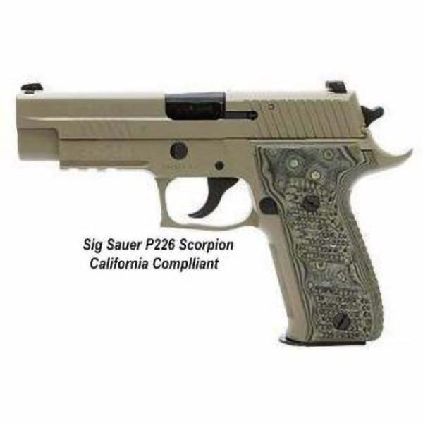 Sig Sauer P226 Scorpion California Compliant (10 Round), 226R9Scpnca, 798681450107 For Sale, In Stock, On Sale