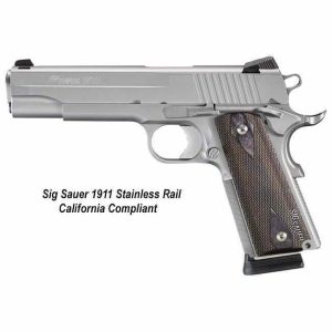 sig 1911 stainless rail california compliant 1