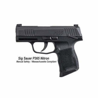 Sig Sauer P365 NItron Manual Safety Massachusetts Compliant, 365-9-BXR3-MS-MA, 798681602995, in Stock, For Sale