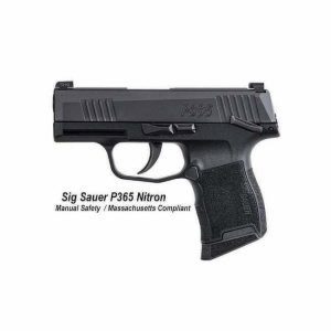 Sig Sauer P365 Nitron Manual Safety Massachusetts Compliant, 365-9-BXR3-MS-MA, 798681602995 for Sale, in Stock, on Sale