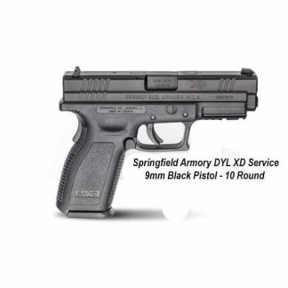 Springfield Armory DYL XD Service 9mm Black Pistol - 10 Round, XDD9101, in Stock, For Sale