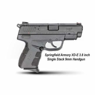 Springfield Armory XD-E 3.8 inch Single Stack 9mm Handgun, XDE9389B, in Stock, For Sale