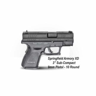 Springfield Armory XD 3" Sub-Compact 9mm Pistol - 10 Round, XD9801, in Stock, For Sale