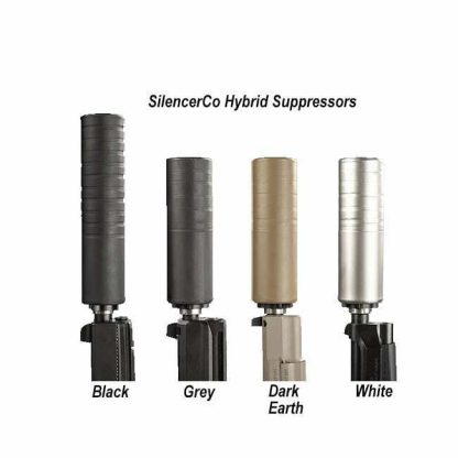 SilencerCo Hybrid Suppressor, SilencerCo Hybrid 46 Suppressor, Black, Grey, Dark Earth, White, SU2271, SU1532, SU2641, SU2642, in Stock, For Sale