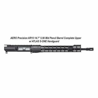 AERO Precision AR15 14.7" 5.56 Mid Pencil Barrel Complete Upper w/ ATLAS S-ONE Handguard