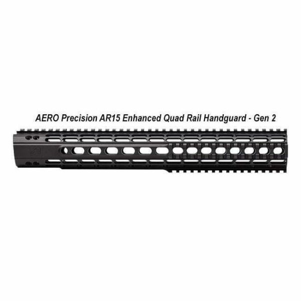 Aero Ar15 Enhanced Quad Rail Hanguard Black