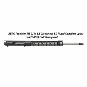 aero apar538105m70 m5 complete upper 22 6.5 cm ss fluted barrel ss s one black