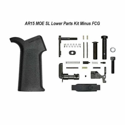 AERO Precision AR15 MOE-SL Lower Parts Kit Minus FCG, Black, APRH100982,00815421027518, in Stock, For Sale