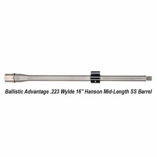 Ballistic Advantage .223 Wylde 16" Hanson Mid-Length SS Barrel, BABL223013P, 819747021380, in Stock, for Sale