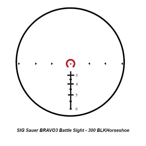 Sig Sauer 300 Blk Horseshoe Reticle