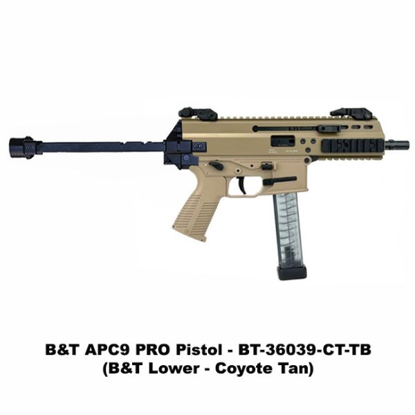 B&Amp;T Apc9 Pro, B&Amp;T Apc9, Pistol, B&Amp;T Lower, Coyote Tan, Tele Brace, Bt36039Cttb, For Sale, In Stock, On Sale