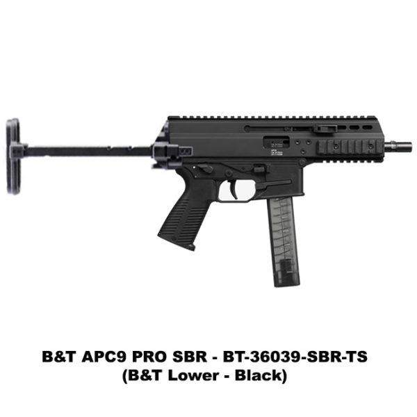 B&Amp;T Apc9 Pro, B&Amp;T Apc9, Sbr, B&Amp;T Lower, Black, Tele Stock, Bt36039Sbrts, For Sale, In Stock, On Sale