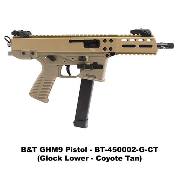 B&Amp;T Ghm9, B&Amp;T Ghm9 Pistol, Coyote Tan, Glock Lower, Bt450002Gct, For Sale, In Stock, On Sale