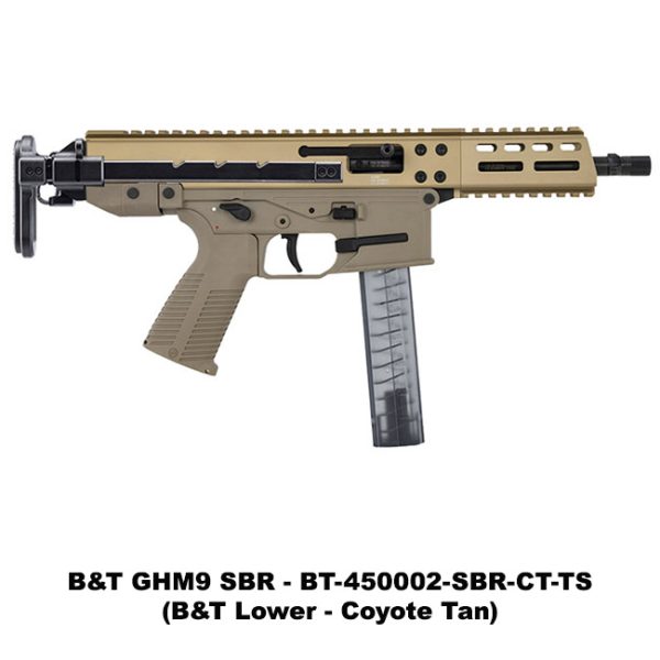 B&Amp;T Ghm9, Sbr B&Amp;T Ghm9 Sbr, Coyote Tan, Bt450002Sbrctts, B&Amp;T 840225710274, For Sale, In Stock, On Sale