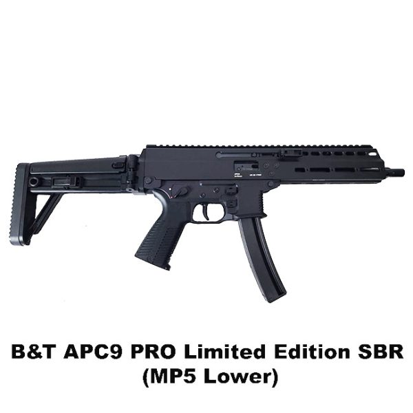 B&Amp;T Apc9 Pro, B&Amp;T Apc9, Pistol, B&Amp;T Mp5 Lower, Black, Mbt Stock, Bt36039Ltdlmp5, 840225717884, For Sale, In Stock, On Sale