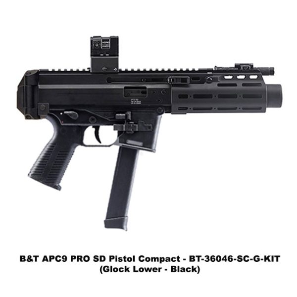 B&Amp;T Apc9 Pro Sd, B&Amp;T Apc9 Sd, Pistol, Glock Lower, Black, Bt36046Scgkit, B&Amp;T 840225713190, For Sale, In Stock, On Sale