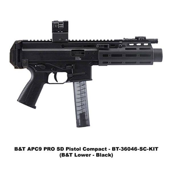 B&Amp;T Apc9 Pro Sd, B&Amp;T Apc9 Sd, Pistol, B&Amp;T Lower, Black, Bt36046Scuskit, B&Amp;T 840225710953, For Sale, In Stock, On Sale