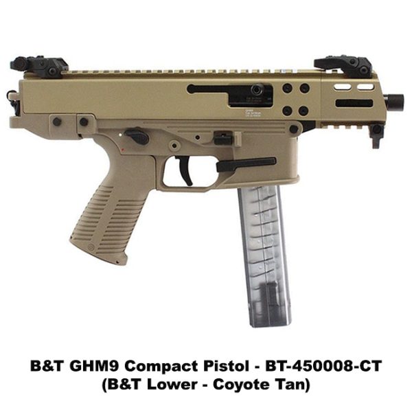 B&Amp;T Ghm9 Compact, Pistol, B&Amp;T Ghm9 Compact Pistol, Sling Loop, B&Amp;T Lower, Coyote Tan, Bt450008Ct, B&Amp;T 840225708431For Sale, In Stock, On Sale