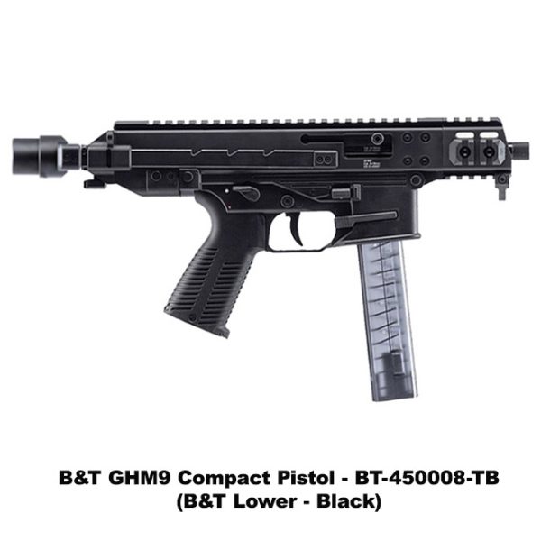 B&Amp;T Ghm9 Compact, Pistol, B&Amp;T Ghm9 Compact Pistol, Tele Brace, B&Amp;T Lower, Bt450008Tb, For Sale, In Stock, On Sale