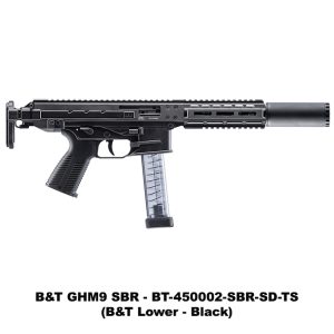 B&T GHM9 SD, SBR, B&T GHM9 SBR with Suppressor, BT-450002-SBR-SD-TS, For Sale, in Stock, on Sale
