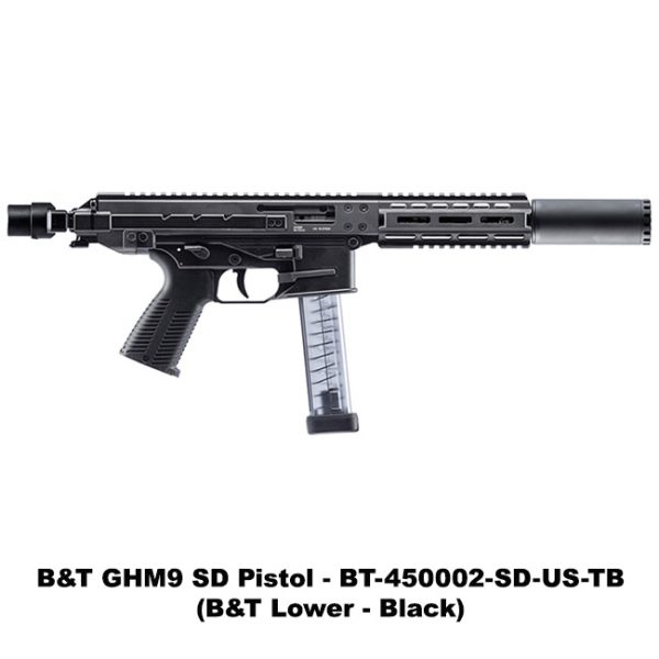 B&Amp;T Ghm9 Sd, B&Amp;T Ghm9 Pistol With Suppressor, Bt450002Sdtb, For Sale, In Stock, On Sale