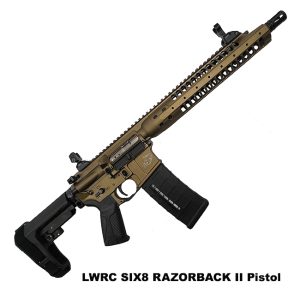 LWRC SIX8 Razorback II Pistol, LWRC SIX8A5PBBRB12SBA3, LWRC 850016966698, For Sale, in Stock, on Sale
