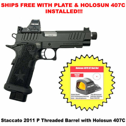 Staccato P Threaded Barrel With Holosun 407C