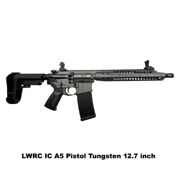 Lwrc Ic A5 Pistol Tungsten, 12.7 Inch, Spiral Fluted Barrel, Lwrc Ica5P5Tg12Sba3, For Sale, In Stock, On Sale