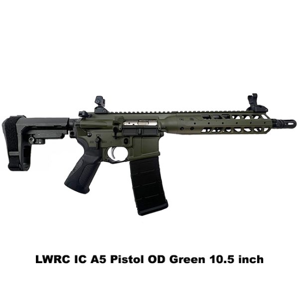 Lwrc Ic A5 300 Blackout Pistol, Od Green, Ica5P3Odg10Sba3, Ica5P3Odg10, For Sale, In Stock, On Sale