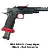 MPA DS9 Open, MPA DS9 DL Comp Open, MPAOPENGUN, Black with Red Accents, For Sale, in Stock, on Sale