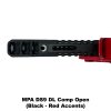 MPA DS9 Open, MPA DS9 DL Comp Open, MPAOPENGUN, Black with Red Accents