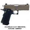 LIVE FREE ARMORY APOLLO 11, LF APOLLO 11, LFA APOLLO 11 4.15 INCH 9MM PISTOL ELITE FDE COMPACT, LIVE FREE ARMORY 810128640190, LIVE FREE ARMORY LFAPC71302, FOR SALE, ON SALE, IN STOCK