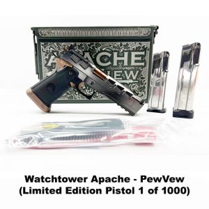 Watchtower Apache, Watchtower Apache PewView, Watchtower Firearms Apache, Watchtower Apache 2011, Watchtower 81008512435, APACHE-9MM-46-PEW, For Sale, in stock, on Sale